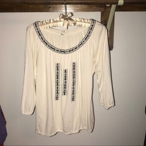Long sleeve soft blouse
